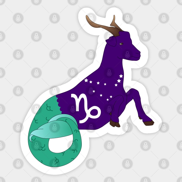 Capricorn 2 (Royal Purple) Sticker by ziafrazier